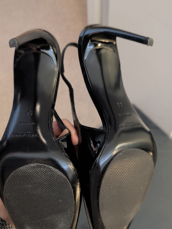 Saint Laurent Paris - Pulp Slingback Black Patent - Stiletto Pumps - Picture 11 of 12